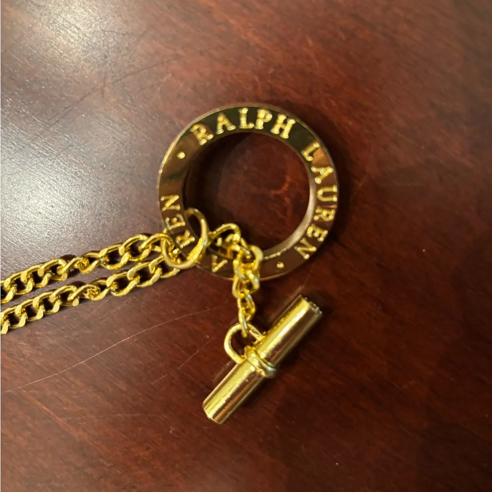 Ralph Lauren Gold Chain Belt sz 38 Vintage RARE - Picture 3 of 10